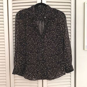 J. Crew sheer star blouse